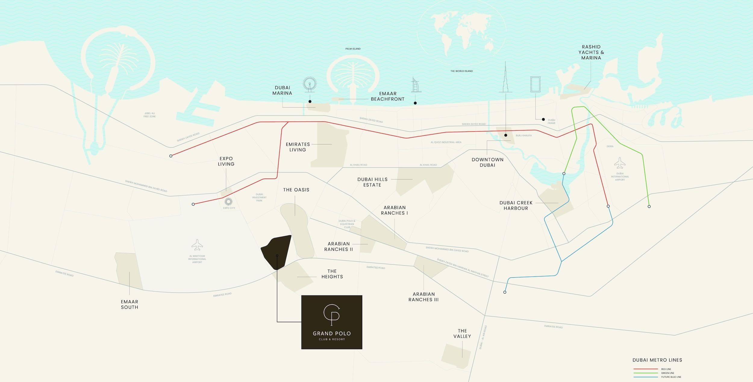 Grand Polo Club and Resort Location Map